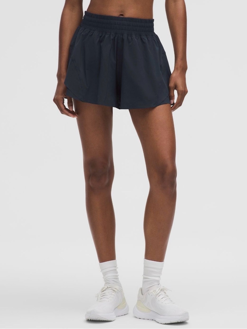 lululemon athletica shake it out high rise running short 2.5” - true navy